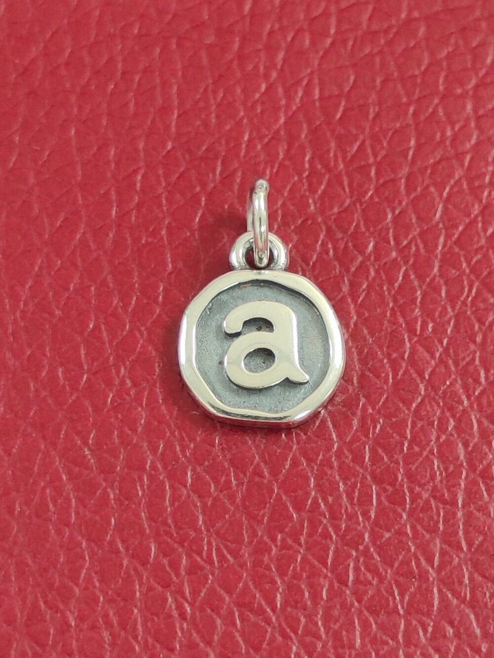 7pc James Avery Vintage Type Initial Charm 925 Silver Pendant (a,j,c,t,r ,k,k)